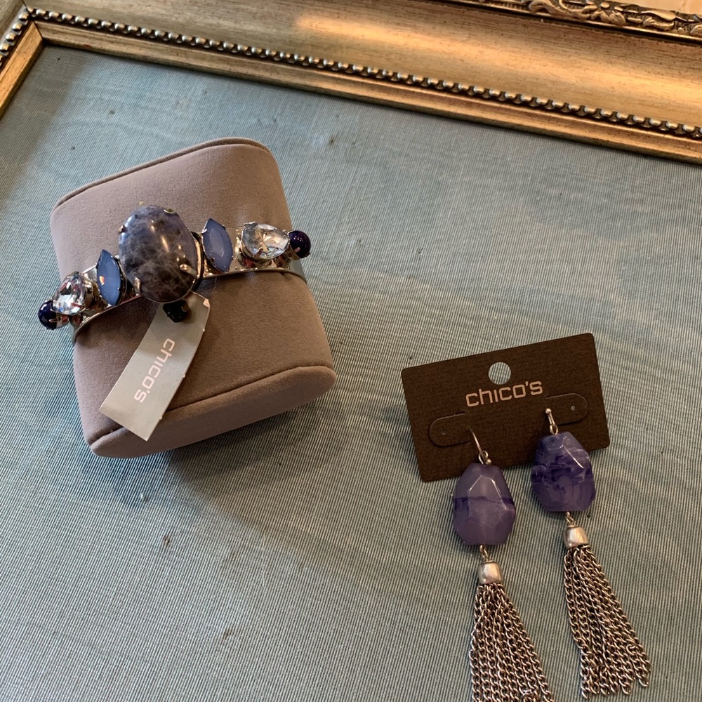 Chico’s Bracelet & Earrings - Picture 2 of 8
